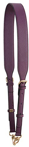 MoreChioce Damen Taschengurt Breite,106cm-125cm Verstellbar Leder Schultergurt Umhängegurt Trageriemen für Tasche Tragetaschen,Dunkel Lila + Gold