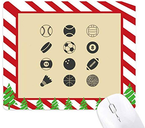 balle géométrie simple modèle sport tapis de souris canne de noël du tapis.