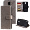 CoverKingz Handytasche kompatibel mit Nokia 1.3 - Handy Case mit Kartenfach Handyhülle - Flipcase klappbar Motiv Mandala Grau