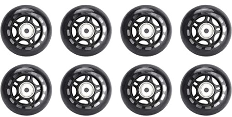 SSCYHT Inline Skates Rollen mit ABEC-7 Lagern 76mm 80mm 82A PU Ersatz Rollen 8 STK,80mm