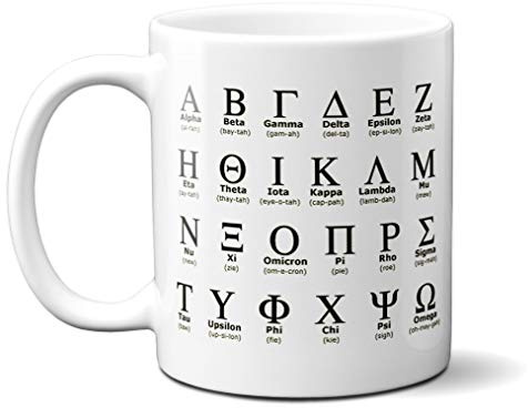 Greek Alphabet Upper CASE 11oz Mug