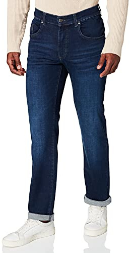 Pioneer Herren Rando Jeans, Dark Blue Used Buffies 6815, 33W / 40L
