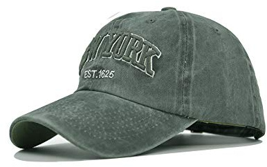 CheChury Retro Vintage Basecap New York Unisex Baumwolle Kappe Distressed Washed Verstellbar Outdoor Freizeit Hut Stickerei Cap Herren Baseballkappe Frauen