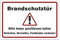 Aluverbund Schild 30x20cm Wetterfest Kratzfest Rostfrei UV beständig - Brandschutztür