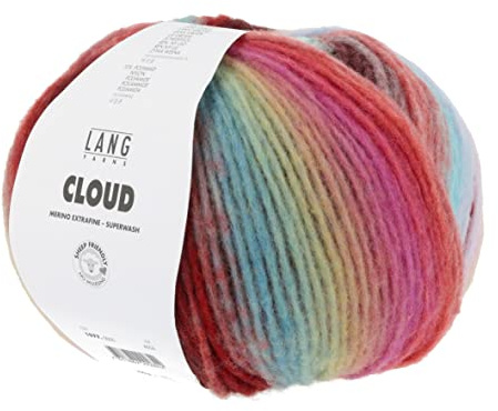 Lang Yarns Cloud 1077.0005 - bordeaux/grün/blau