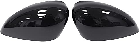 HouYeen Gloss Black Door Wing Rear View Mirror Cover Cap Painted for F-ord Fiesta MK7 2008-2017