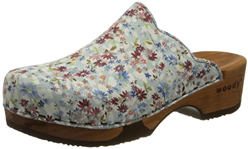 Woody Damen Emma Holzschuh, bleu, 42 EU
