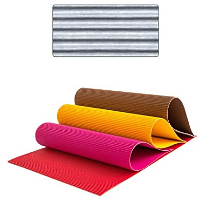 PAINT IT EASY Wellpappe, 50 x 70 cm, Silber, 1 Bogen