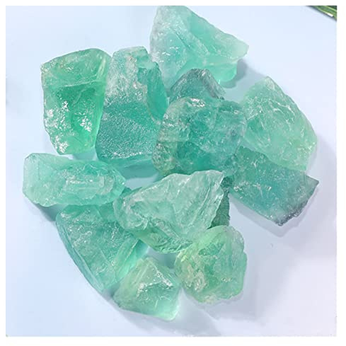 XIALITR Amethyst Rohstein Natural Amethyst Aroma Diffuser Stone Rose Quartz Minerals Specimen Pink Crystal Rough Stone Irregular Fish Tank Decoration (Color : Green Fluorite, Size : 2-3CM 100G)