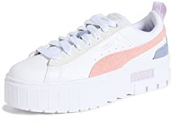 PUMA Baskets Mayze Mix pour femme, Blanc/rose poudré, 10
