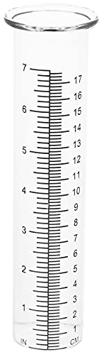 Housoutil Regen Manometer Regenmesser Für Garten 2Pcs Glas Regenmesser Ersatz Regenmesser R?hrchen Regenmesser Glasr?hrchenblüte Vase für Gartengarten im Freien nach Hause Regenmesser Labor Rohre