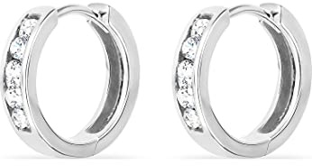FAVS FAVS Damen-Creolen 925er Silber 10 Zirkonia