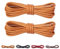 CCSOFTIME 2 Pares Cordones Redondos Encerados,Cortos Cordones Marrón Claro para Zapatos de Vestir Traje Oxford Botas,Cordoneras para Botines de Hombre Mujer Niños Adultos,Cordones Zapatos Vestir 60cm