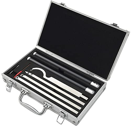 Drechseleisen, Drechselwerkzeug Set Drehmaschinen Drehmeißel Drehmaschinen Drechselbeitel Holzdrehwerkzeug Austauschbare Aluminiumgriffe Mit Wendeschneidplatten &Schwanenhals/Round/Square/Diamantform