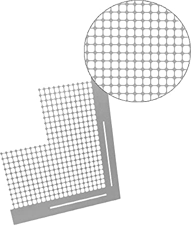 Ideen mit Herz Diamond-Painting-Lineal, mit Eck-Raster, für runde Steine, 6,3 cm x 6,3 cm