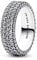 PANDORA Timeless Dreireihiger Pavé Ring aus Sterling Silber mit Cubic Zirkonia Timeless Collection, Größe 52, 192634C01-52