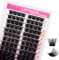 Fadlash Individuelle Wimpern Extensions 96 Büschel 0.07 D Curl 15-20mm DIY Wimpernverlängerung Hochwertige für Vollere Längere Wimpern