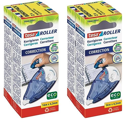 tesa Roller Korrigieren, 2er Sparpack (Packung mit 2)