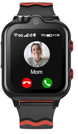 Carneedi 4G Smartwatch Kinder mit GPS und Telefon Uhr Smart Watch Kinder mit WiFi Videoanruf Kamera SOS Schulmodus, Kinder Smartwatch für Jungen und Mädchen 5–16 Jahren
