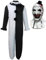 Claofoc Terrifier Kostüm Art the Clown Cosplay Erwachsene Outfits der Killer Clown Jumpsuit Bodysuit mit Maske für Halloween Karneval (Erwachsene Terrifier Kostüm, XL)