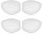 FUIPVGI 2 Paare BH Pads, Silikon Waben BH Einlagen, 14cm x 11cm Push Up Pads Booster Pads, Herausnehmbare Sport-BH-Pads, Perforierte Bademode Pad Bra Einlagen für BHs, Badeanzüge, Bikini (Transparent)