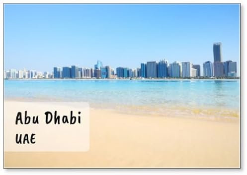 Abu Dhabi Panorama, VAE, Kühlschrankmagnet