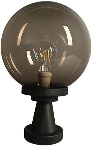 H4L Kugelleuchte Kugellampe Außenleuchte Tower transparent smoke Ø 20cm Gartenlampe E27