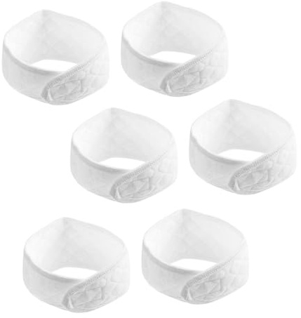 Generisch 6St neugeborene nabelschnur Auto Trimer babybauchband Neugeborenes waschlappen halstuch halstücher Nabelschutzgürtel Bauchnabelgürtel für Babys Baumwolle Weiß