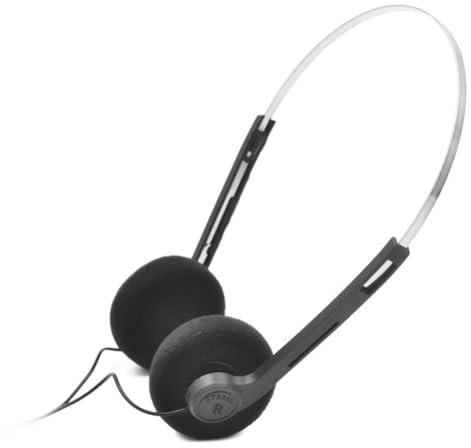 Retro Over-Ear-Kopfhörer, Mini-Stereo-Kopfhörer, leicht, mit Kordel, klassische Kopfhörer zum Fotografieren, Retro-Stimmung, tragbar, klarer Gesang, kleiner Kopf trägt Kopfhörer (schwarz)