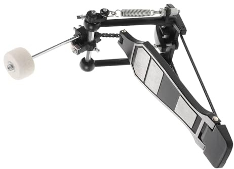 FUTUREORYY Aluminium Legierung Bass Drum Pedal Mit Kettenantrieb Einzelpedal Für Schlagzeug Langlebiges Zubehör Für Anfänger Und Professionelle Musiker