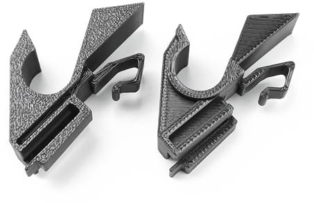 Ricreo Supporti Mensola Cappelliera Posteriore per Fiat Grande Punto, Punto Evo, Stilo, Doblò, Alfa 147, GT, Lancia Ypsilon – Clip Fermo Baule vano bagagliaio Dx Sx 2 Pezzi