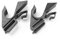 Ricreo Supporti Mensola Cappelliera Posteriore per Fiat Grande Punto, Punto Evo, Stilo, Doblò, Alfa 147, GT, Lancia Ypsilon – Clip Fermo Baule vano bagagliaio Dx Sx 2 Pezzi