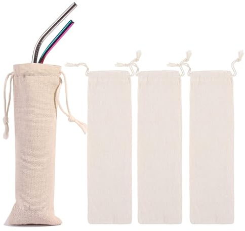 TEOZBLU 4 Trousse de Transport pour Couverts - Boîte Lavable pour Pique-Nique, Camping et École, Pratique à Emporter