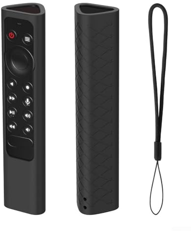 Silikon-Schutzhülle für NVIDIA SHIELDs TV Pro, stoßfest, waschbar, staubabweisend, mit rutschfestem Griff, passend für 4K HDR-Fernbedienung (schwarz)