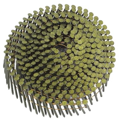 YDuupxe clous de toiture et fil à clous en acier 2,1 x 38 mm à tête ronde galvanisé pour revêtement pont clôture terrasse