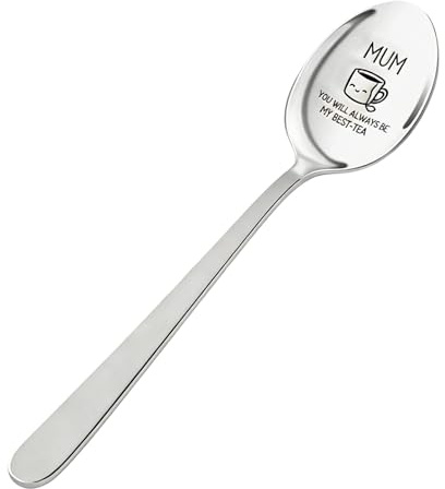 Tea Spoon Mothers Day Gift for Mum, Gifts for Mum Thoughtful Secret Santa Gift Ideas Funny Tea Spoon Coffee Spoon Gift Idea for Mummy Mum Mom Birthday Mothers Day
