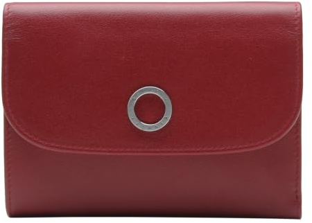 Esquire Leder Geldbörse Athena RFID Lady Wallet Red dunkelrot