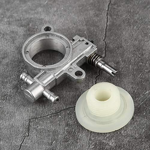 Xiuganpo Pompa Olio 2500/3800 per Motosega Pompa Olio con Ingranaggi a Vite Senza Fine in Alluminio e Plastica Resistente, Accessori di Ricambio Perfetti per Macchine per la Lavorazione del Legno