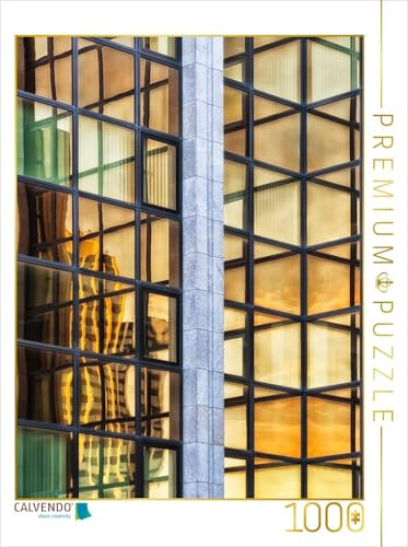 CALVENDO Puzzle EIN Motiv aus dem Kalender Frankfurts Architekturen - Spiegelbilder der Bürostadt Niederrad | 1000 Teile Lege-Größe 48 x 64 cm Foto-Puzzle für glückliche Stunden