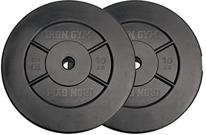 IRON GYM Set 20Kg Plate 10Kg X 2