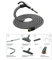 Schlauch Set mit SWIVEL-Saugschlauch 8-teilig, passend für BVC EBS Zentralstaubsauger, Länge 7,5M
