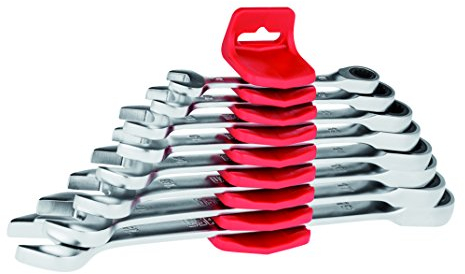 USAG 285 KB/SR8 U02856339 Serie di 8 Chiavi Combinate a Cricchetto Piatte