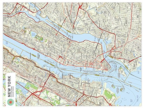 New York City Detail Map 1000 Piece Jigsaw Puzzle For Adults For Birthday Wedding Anniversary
