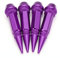 C-FUNN 4Er Aluminium Reifen Staubdicht Felgen Ventilkappen Auto Auto Bike Spike Form - Lila