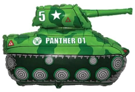 großer Folienballon Panzer Tank ca. 65 x 80cm