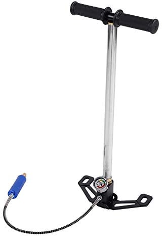 Manuelle Hochdruckpumpe, tragbare Luftpumpe zum Tauchen mit manuellem Inflator mit Manometer zum Tauchen Sauerstoffflasche