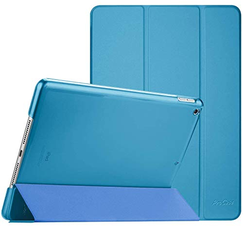 ProCase Hülle für iPad 9./8./7. Generation 10,2 Zoll 2021 2020 2019, Schutzhülle Smart Case Cover Kompatibel mit iPad 9/8/7 –Hellblau
