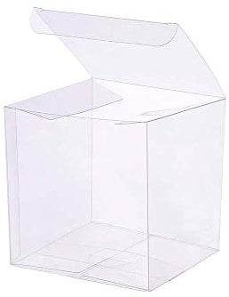 10Pcs Transparent Boxes Clear Gift Boxes for Wedding, Party and Baby Shower Favors, Clear, 10 x 10 x 10 CM