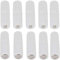 Battery Adapter Converter for AAA to AA Battery Transparent Cases Holder Shell with Metal Contacts on Bottom(Clear Color,Pack of 10)
