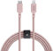 Native Union Belt Cable USB-C auf Lightning – 10ft Ultrastarkes, Verstärktes Kabel [MFi-Zertifiziert] kompatibel mit iPhone 14, iPhone 14 Plus, iPhone 14 Pro, iPhone 14 Pro Max, iPhone 13 (Rose)